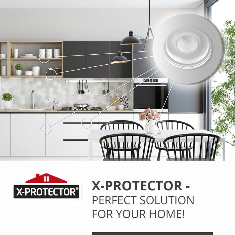 X-Protector Cabinet Door Bumpers 64 PCS – 1/2" Silicone Clear Bumpers – Ideal Cabinet Bumpers – Self-Adhesive Thick Door Silencer – Bumper Pads to Protect Glass & Other Surfaces! - Image 2